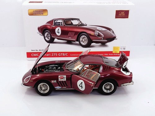 CMC 1:18 scale Ferrari 275 GTB/C #4 Nassau Tourist Trophy 1966(M-213) /LE1000pcs - Picture 5 of 9