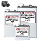 White GRP Topcoat / Flowcoat  Value Range + Catalyst - Boat, Caravan, Camper