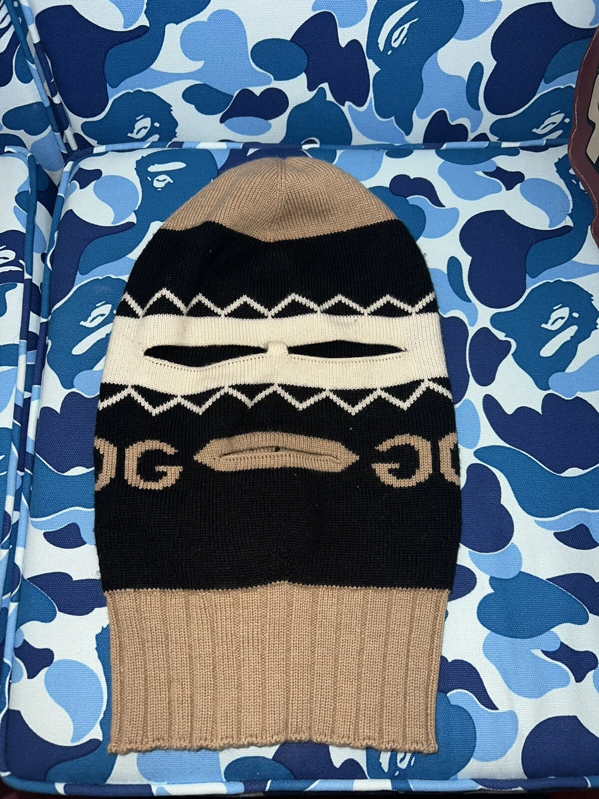 Gucci Mens Balaclava Ski Mask 100% Genuine.