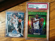 2019-20 Panini Prizm Draft RJ Barrett Neon Green RC/125 PSA 10 & Ja Morant R&S
