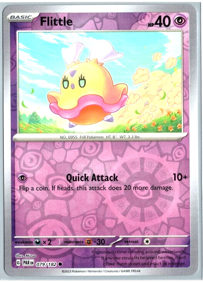 Flittle Reverse Holo Pokemon TCG Card 079/182