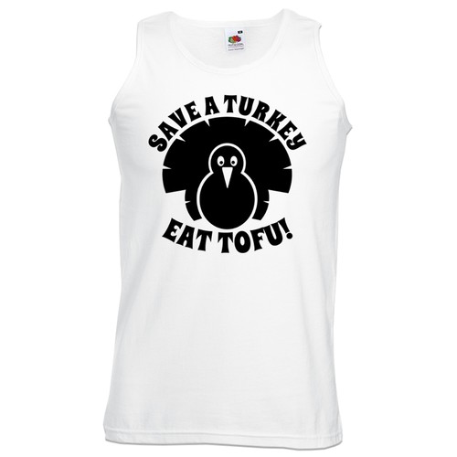 Chaleco de tofu para hombre Save A Turkey Eat - Dieta vegetariana vegana saludable regalo superior - Imagen 5 de 8