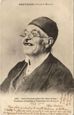 CPA Les bonnes gens de chez nous! - Tailleur d'habits & Chantre (119289)