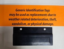 1968 - 1969 Camaro - Firebird - Gmc - Etc. Replacement Data Tag 1968 - 1969 Camaro - Firebird - Gmc - Etc. Replacement Data Tag