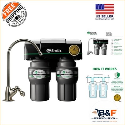NSF Certified Water Filter System - Reduces Lead, PFAS & Chlorine - Family Size