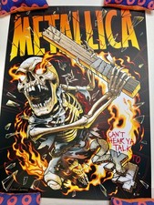 METALLICA 2 X 4 OFFICIAL POSTER 2025 by Andrew Cremeans AP Signed MINT 🔥🤟💀