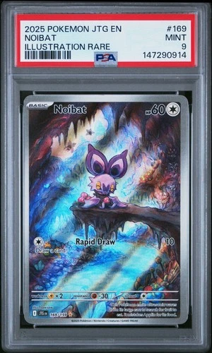 147290914 Noibat 2025 Pokemon Journey Together #169 PSA 9
