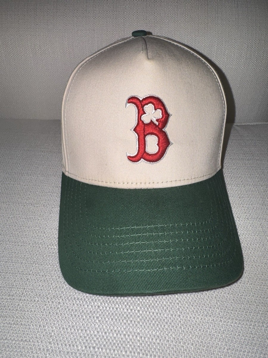 Boston Red Sox Boston Celtics Reference Celltox Hat - Cream/Green View 5