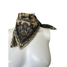 Pretty Butterfly Scarf Blue Brown Nature Lightweight