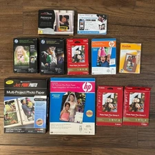 Lot of Photo Paper in Assorted Sizes