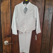 New Boys 4pc Suit Sz 4 Regular By Van Heusen Spring Easter Retail 64
