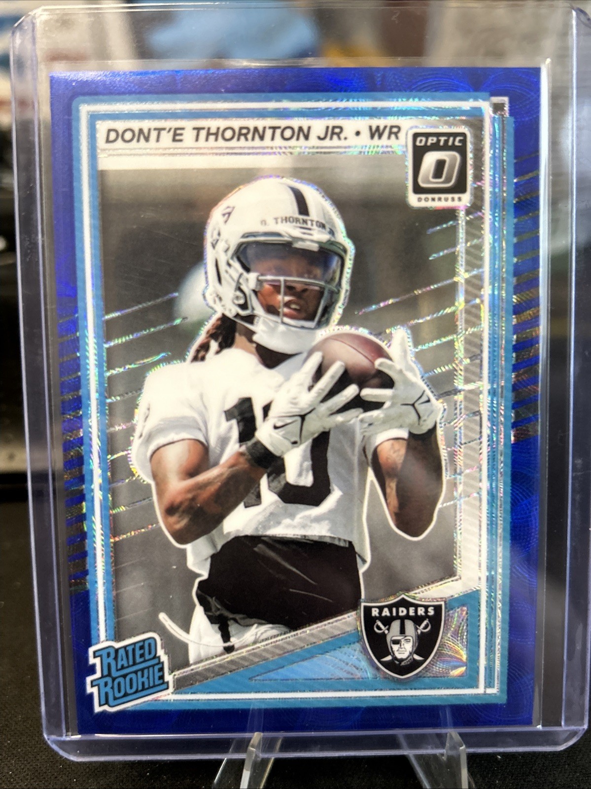 #279 Dont'e Thornton Jr. 2025 Optic Blue Scope Rated Rookie