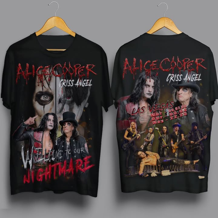 Alice Cooper Criss Angel Tour 2026 All Over Print Shirt - S to 5XL