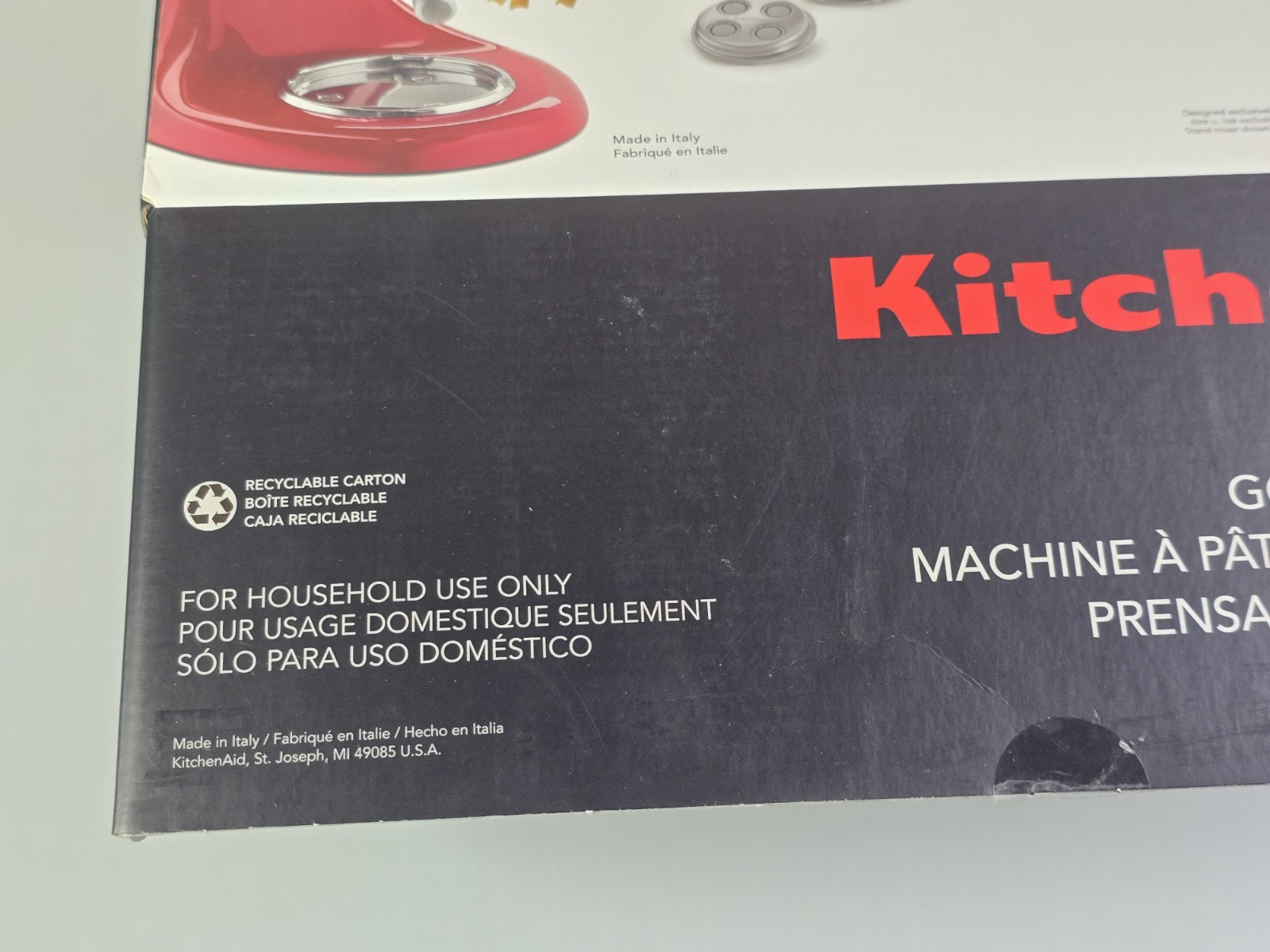 NEW OPEN BOX KitchenAid Gourmet Pasta Press Stand Mixer Attachment KSMPEXTA GIFT