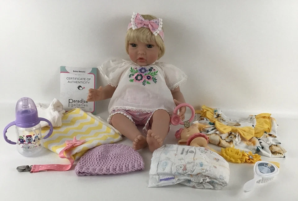 Muñeca bebé Paradise Galleries Boho Beauty Jannie De Lange retirada agotada Foto 2 de 4