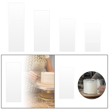 Acrylic Cake Scraper Bakery Flexible Icing Frosting Buttercream Edge Smoother
