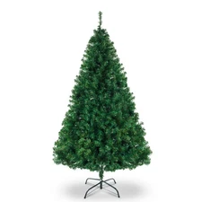 6FT Artificial PVC Christmas Tree w/Stand Holiday Season Xmas Indoor Outdoor
