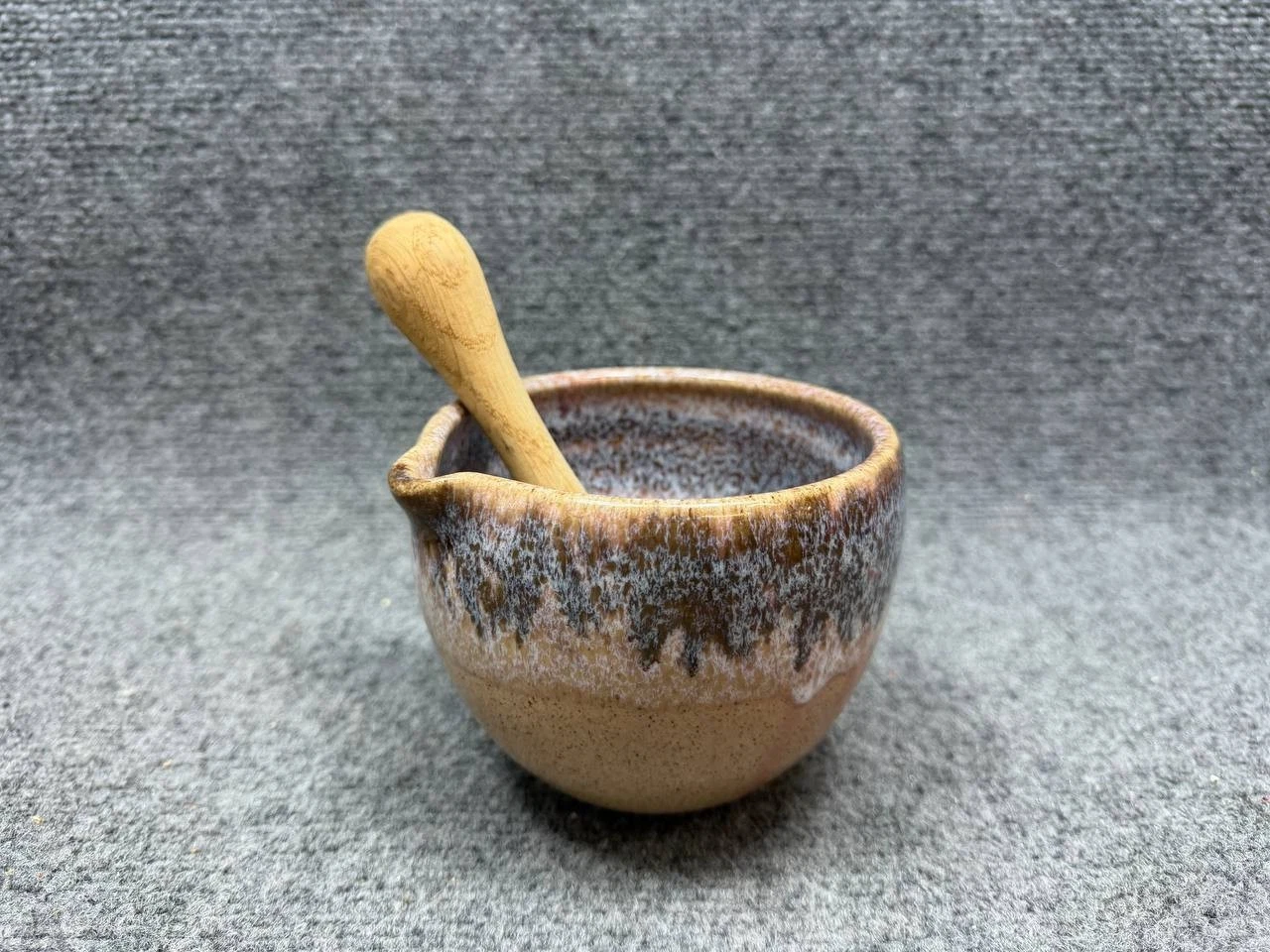 Handmade Ceramic Mortar & Pestle Signed Mono of Clay Co Studio Pottery