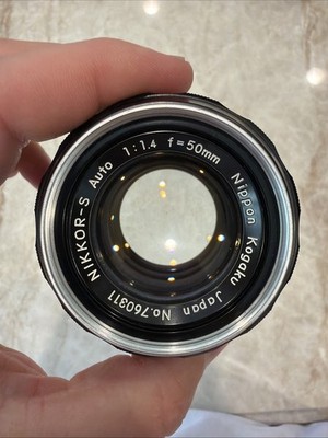 Nikon Nikkor-S Auto 1:1.4 F=50mm 1230768 Lens Made In Japan UNTESTED
