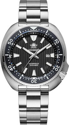 Men's 12MM Thin Dive Watch, Sapphire Crystal, 200M Waterproof, Date Display