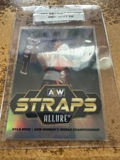 2024 Upper Deck Allure AEW Nyla Rose #S-15 Straps Black Rainbow MBS 10 Gem Mint