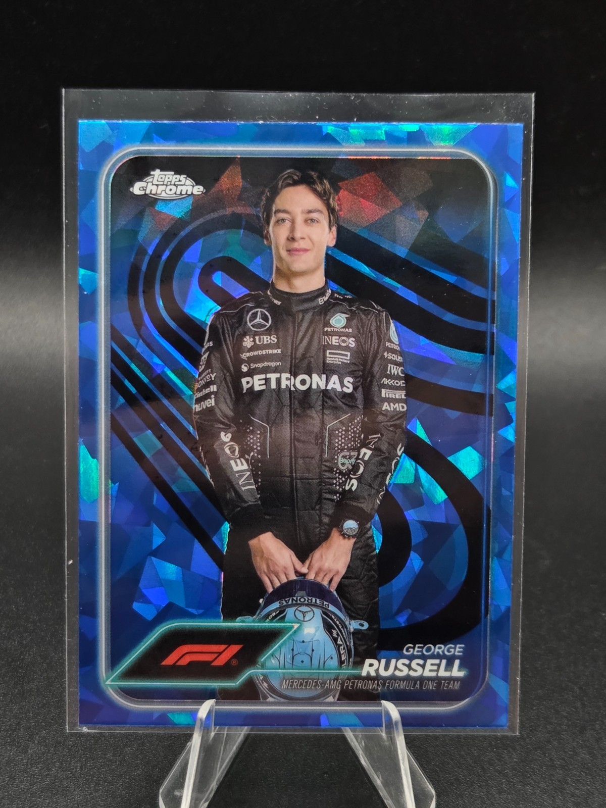2024 Topps Chrome Sapphire Formula 1 F1 George Russell Portrait #5