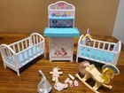 VTG Barbie Kelly My Very Own Nursery Playset 1997 With Accessories Extra Crib