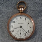 ANTIQUE 1907 HAMILTON WATCH CO. GRADE 924 POCKET WATCH, SIZE 18 RUNNING