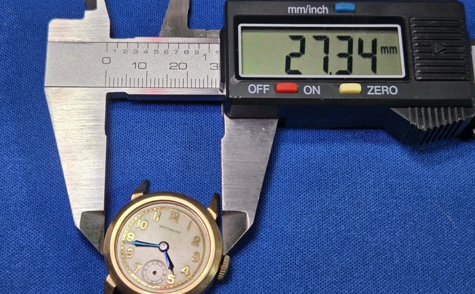 Cara de reloj de pulsera Wittnauer vintage para hombre para piezas/reparación  Foto 2 de 3