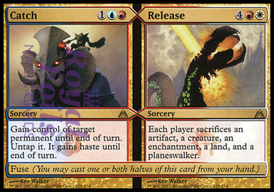 Catch / Release 2x FOIL DGM MTG Dragon's Maze Rare MINT blue red white