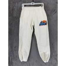 Madhappy Outdoors Sweatpants Mens Small Cream Cotton MH Graphic Joggers USA Made