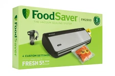 FoodSaver FM2900 Vacuum Sealer System W Bags & Roll. Keeps Food Fresh 5X Longer.