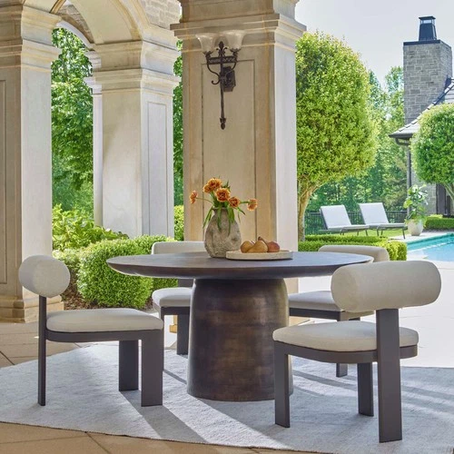 Uttermost 50219 Madrone 60" Diameter Metal Table - Bronze - Picture 5 of 5