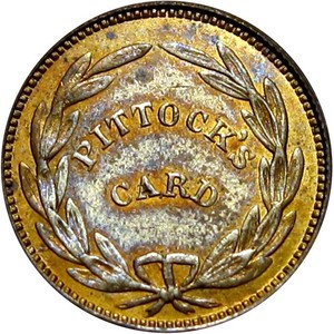Pittsburgh Pennsylvania Civil War Token Pittock Newspaper Dealer