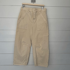 Anthropologie Pilcro Women  s 31 Cream Wide Leg Pants