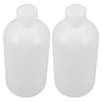 2Pcs Transparent Reagent Bottles for Versatile Laboratory Applications
