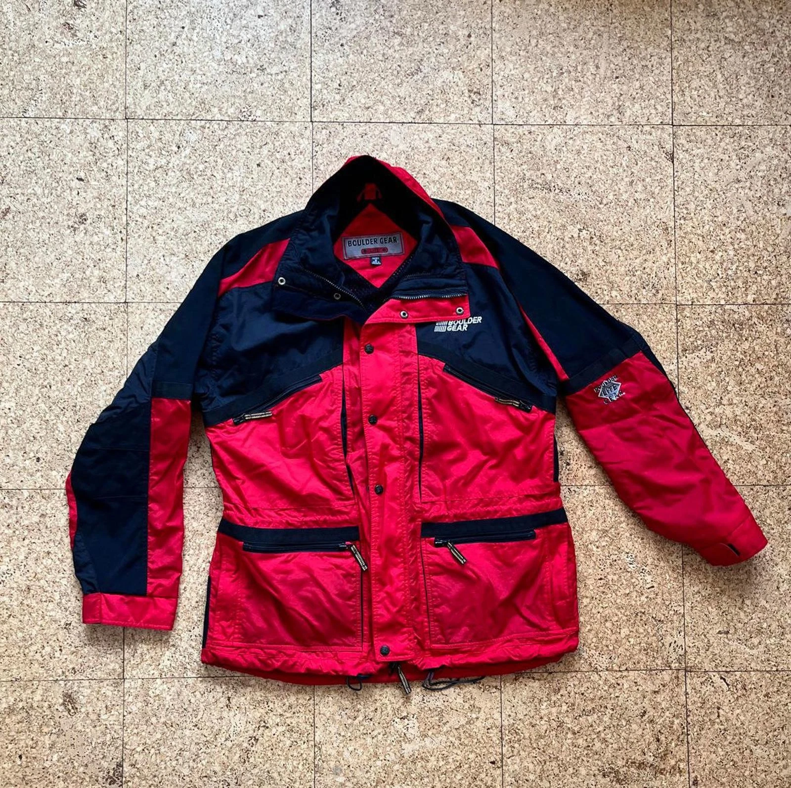 Boulder Gear Lite Men's Medium Red Black Ski Jacket Vintage 90s Winter Parka