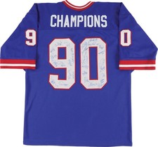 1990 New York Giants Super Bowl Champions Team Signed Jersey by 33, Full LOA