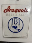Vintage Iroquois Beer & Ale Mirror Sign IBI Brewery Bar Pub Man Cave Advertising