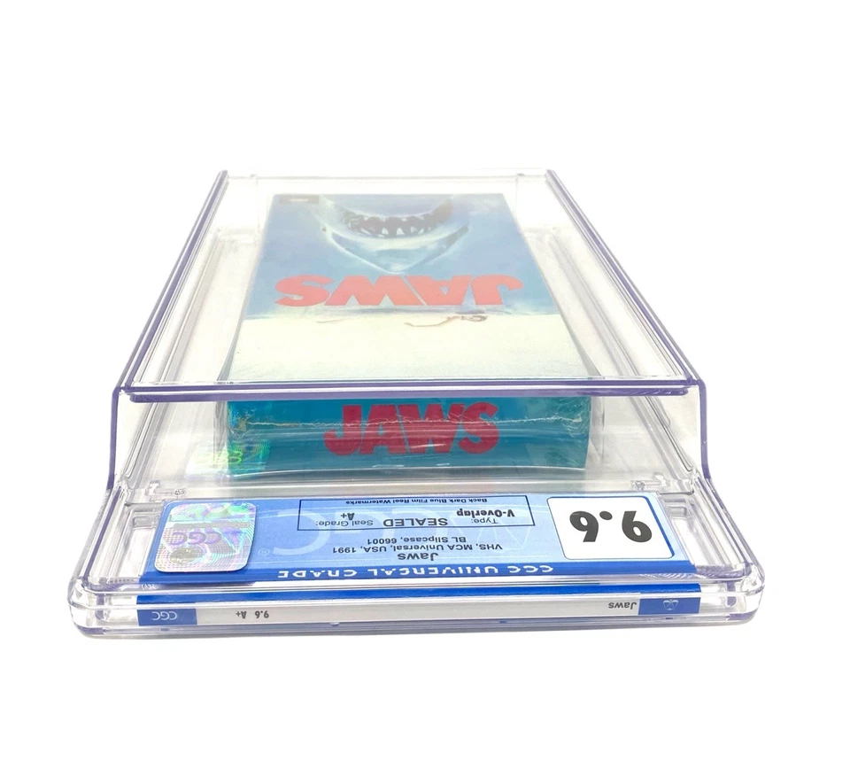 CGC 9.6 SEALED Jaws 1991 VHS V-Overlap MCA Universal A+ HIGH GRADE! - Image 3 of 4