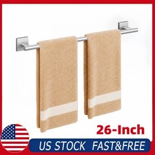 USHOWER 26 Inch Towel Bar Wall Mounted 304 Stainless Steel Brushed Nickel