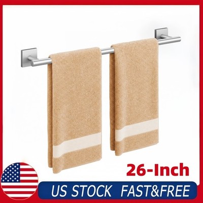 USHOWER 26 Inch Towel Bar Wall Mounted 304 Stainless Steel Brushed Nickel