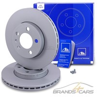 ATE 2X Bremsscheibe Ø256 Vorne FÜR Audi A1 Seat Ibiza 5 Skoda Fabia 5 VW Polo 6