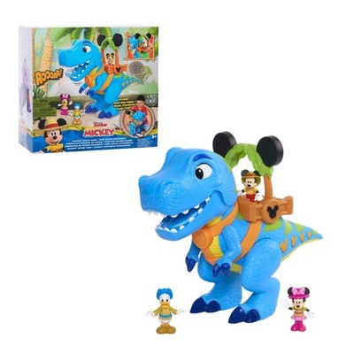 Disney Junior Mickey Mouse Funhouse Roarin' Safari Dino, 4 Stück Figuren und