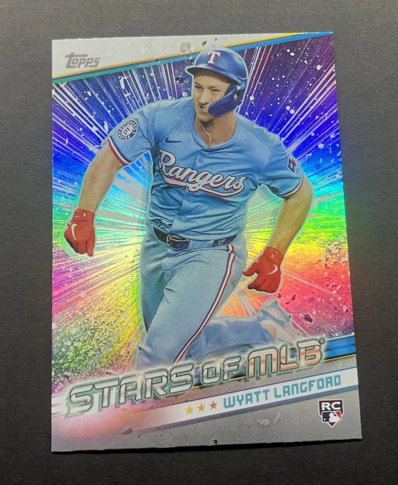 2024 Topps Update Series - Stars of MLB Chrome #CSMLB-85 Wyatt Langford (RC) 🔥✨ - Image 2 of 4