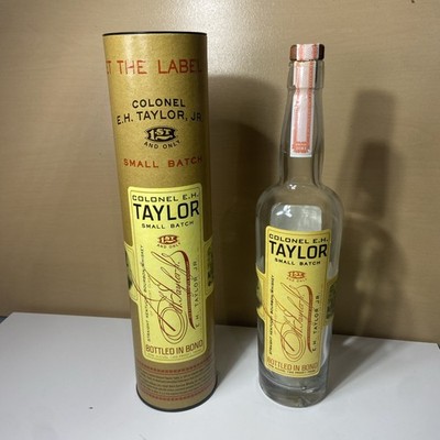 Colonel EH Taylor Small Batch Straight Kentucky Bourbon EMPTY Bottle & Tube