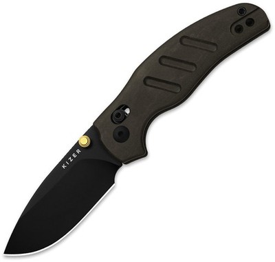 Kizer Cutlery Sheepdog C01C 2.9 CD Richlite Folding Nitro-V Knife V348829CDA2