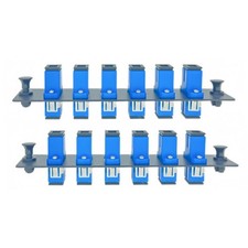 2 PCS 6-Fiber SC/UPC Single Mode LGX Compatible Fiber Patch Panel with Adapter