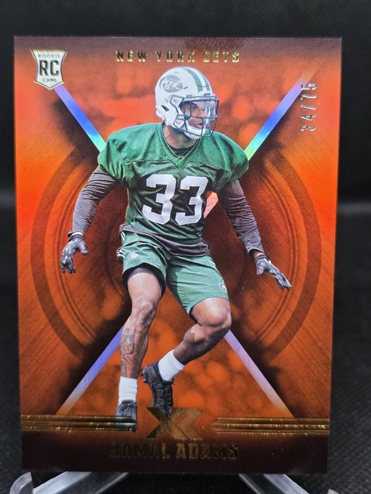 2017 Panini XR #117 Jamal Adams Orange RC /75 JETS MINT!