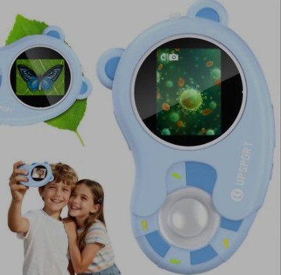 2 in 1 Kinder 1000 x Digital Mikroskop & Kamera HD 2'' Bildschirm Videoaufnahme